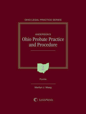 cover image of Anderson's Ohio Probate Practice and Procedure